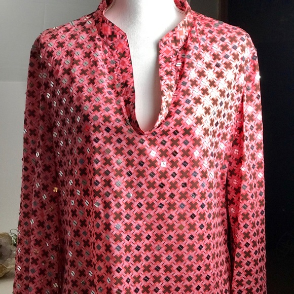 Tory Burch Tops - Tory Burch, 14, “Stephanie” sequined tunic